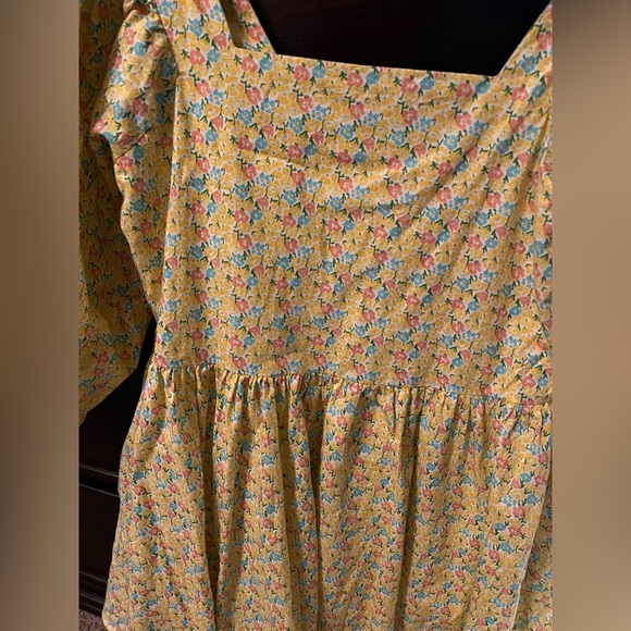 Size medium It’s Your Choice Yellow Floral Print Dress from Red Dress Boutique - Picture 3 of 5